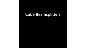 High-Quality Broadband Polarizing Cube Beamsplitters for Optical Applications1