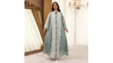 EID Islamic Clothing Dubai Abaya Women 3D Floral Embroidered Long Sleeve Abaya Women Muslim Dress Formal Evening Dress1
