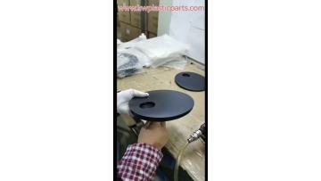 Black injection-molded chassis