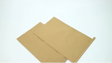 sewn paper bag details present