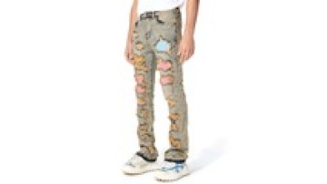 2022 New Fashion Cargo Oockets All Destroy Ripped Jeans Custom Nostalgic Style Men Pants1