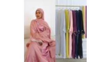 2025 Dubai Abaya Fairy Mesh Set Abaya Wholesale Islamic Clothing Abaya with Shawl for Women Dubai Women Muslim Dress1