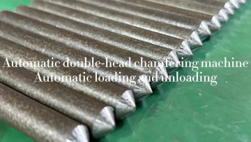 Fully automatic double-head chamfering machine
