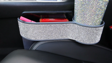Luxury Crystal Smartphone Loose Change Coin Wallet Key Console Organizer Car Seat Gap Organizer1