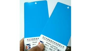 Powder coating electrostatic blue high Glossy powder coating outdoor1