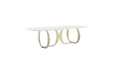 Modern Dining Room Furniture Marble Top Dining Room Table Stainless Steel Dining Room Table1