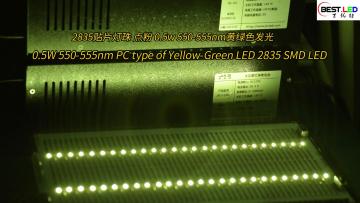 0.5W 550-555nm Yellow-Green LED 2835 SMD LED