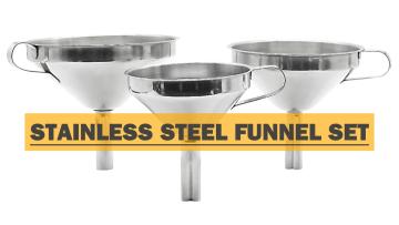 Stainless Steel Straining Funnels