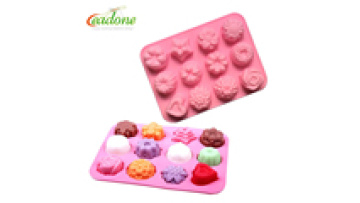 Flower Fondant Cake pan Candy Soap Silicone Mold Baking Pan Cake Decoration1