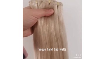 Blonde hand tied wefts.mp4