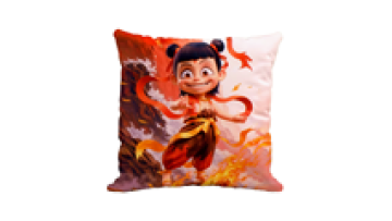 Dragon King Nezha Bingwan Naohai Pattern Sofa Pillow1