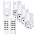 Wireless Smart Remote Control Power Outlet Light Switch Plug Socket Power Outlet Socket EU Standard Plug with Remote Control