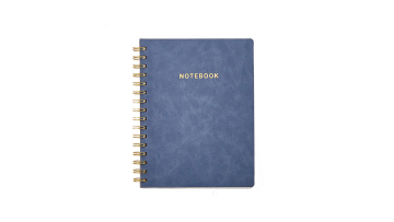 Suede softcover spiral notebook