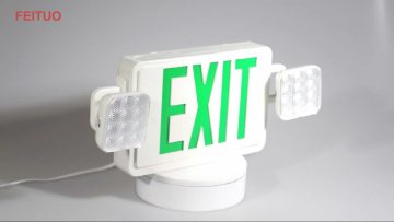 Approved JEE series 6 inch maintained green exit sign1