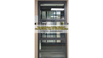 Vertical folding window