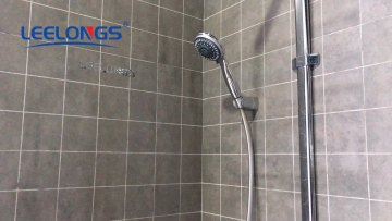 Wall Mounted Stainless Steel Slide bar set With Hand Shower & Hose1