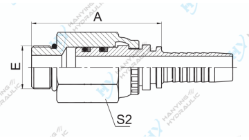 SAE O-Ring Boss Swivel Male