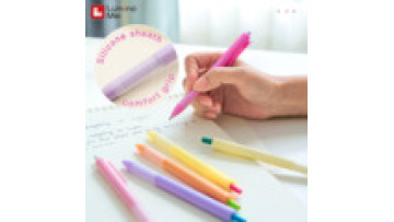 LuminoMei 12 Mixed Color Series Gel Pens Soft Silicone Sheath Japan Imported 1.0mm Oil Ink Bullet Pen1