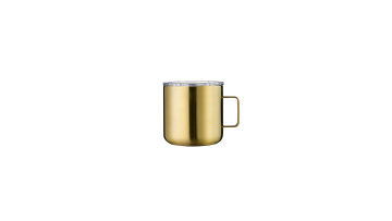 380ml stainless steel vacuum travel mug with handle