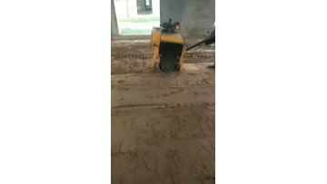 China small vibratory compactor road roller mini compactor gasoline hand-held mini road roller woskite demonstration