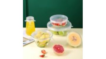 Wholesale custom reusable Stretchable Silicone cup bowl Lid microwaveable Preservative Cover1