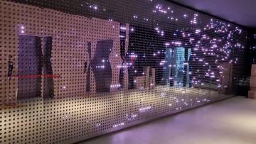 LED Mesh Screen Installation in Korea