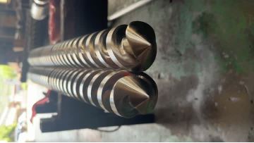 Tungsten carbide parallel twin screw