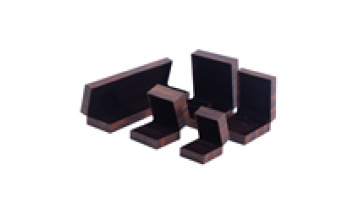 Hanhong custom wholesale filled leather paper gift jewelry packaging box earrings necklace ring brown paper jewelry box1