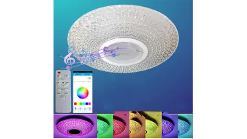 Smart Bluetooth Ceiling Light with Large Speaker and RGB Control1