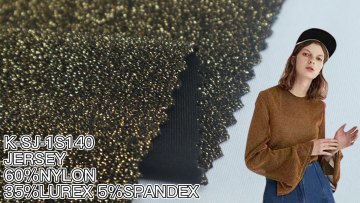 2022 High quality New design nylon lurex spandex loose knit dress metallic fabric for party wear1