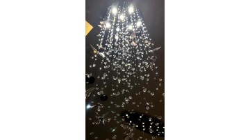 Crystal Butterfly Long Beaded Stair Light