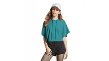 Fashion Loose T-Shirt Women Custom T-Shirt With Hoody Women Gym1
