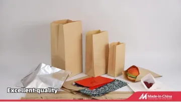 Kraft Paper Bags with Window Food Packaging Storage Bakery Bags1