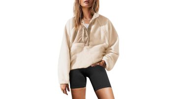 White lamb wool coat