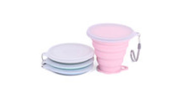 A Folding Short Diy Design Your Own Reusable Wholesale Customised Logo Silicone Travel Mug With Lid1