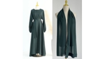 Fashion Long Sleeve  Maxi Sequin Hijab Arabic Istanbul Moroccan Turkish Dubai Muslim Modest Evening Dresses for Women1