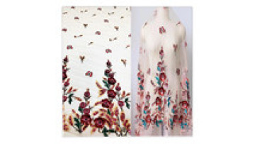 luxury mesh lace dress fabric flower 3d beads bridal fabric luxury embroidery beads sequins bead fabric1