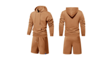 Custom graphic pattern vintage  short and hoodie 2 piece set tracksuit sweat track suit men1