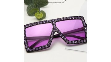 Fashion sunglasses newest pave diamond square cheap shade sunglasses women 20221
