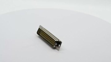 Three Row Shielded D-SUB Plug 50 Pin Solder Type Stamped Pin
