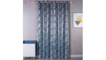 Silver stamping design velvet drapes curtain ready made velvet curtains for living room1