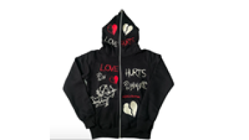 Custom chenille embroidery men hoodies oversized zipper french terry embroidered print full face zip hoodie1