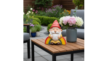 Classic Gnome Figurine with Polka Dot Hat
