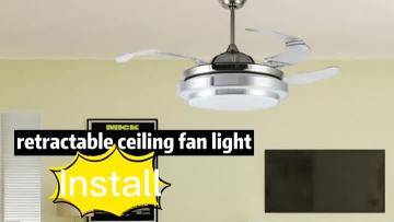 Retractable hidden blade ceiling fan 