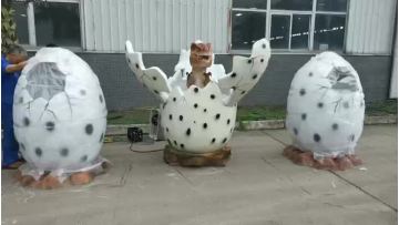 large dinosaur egg prop
