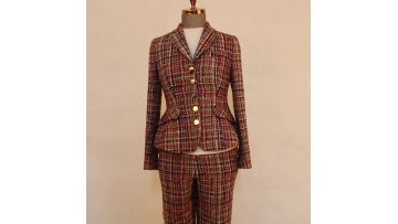 Spring women's office suites women's casual stitching two-piece suit women's office pants suits1