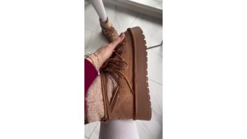 Women's snow boots, non-slip thick-soled winter ankle boots