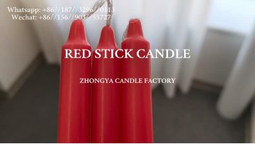 Zhongya OEM red candle