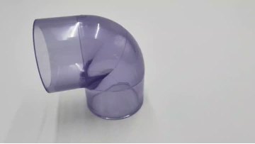 clear   pvc  elbow 90°