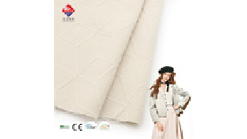 Hot Selling Printing 98%polyester 2%spandex Blend Solid Colour Knitting Dyed Jacquard Fabric for Women Winter Clothes1
